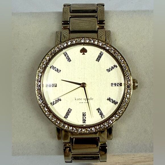 Kate Spade Gold Gramercy Pave Grand Watch main image 4
